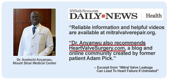 Dr. Anyanwu In The Daily News Talking About HeartValveSurgery.com
