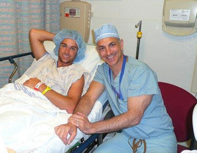 Dr. Mark Bleiweis With Michael Rogers, His Patient