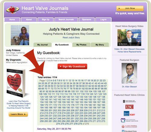 Image of Heart Valve Journal Guestbook