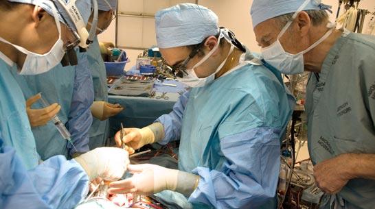 Surgeons Performing A Mitral Valve Replacement On Video