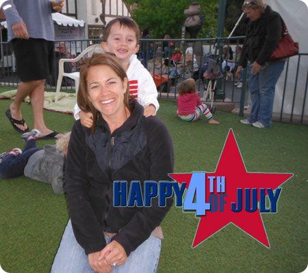 Fourth Of July Picture Of Mom & Son