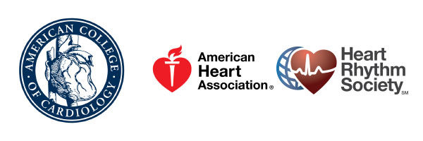Logos of leading heart societies and research organizations