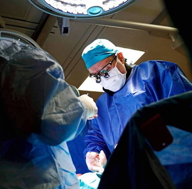 Dr. Allan Stewart Performing Heart Valve Surgery