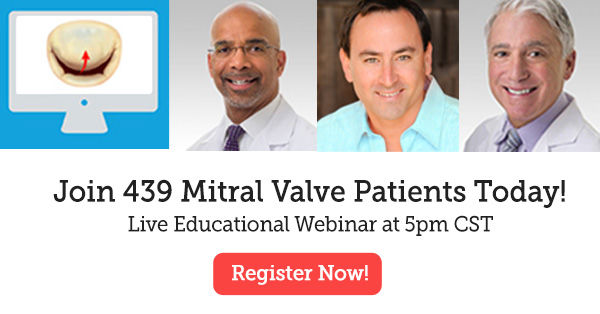 Mitral valve surgery webinar invitation with Dr. Clyde Yancy and Dr. Charles Davidson