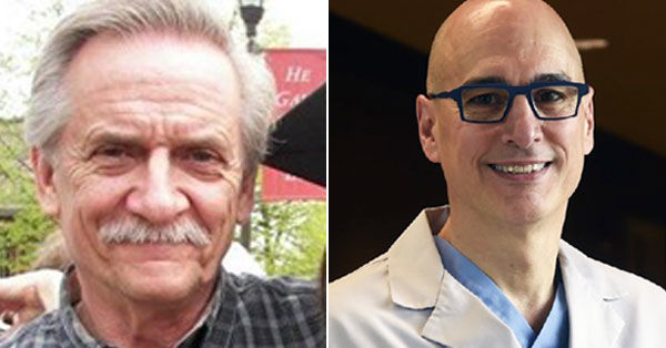 Mike Czaplewski, heart valve patient, and Dr. Marc Gerdisch, heart valve surgeon