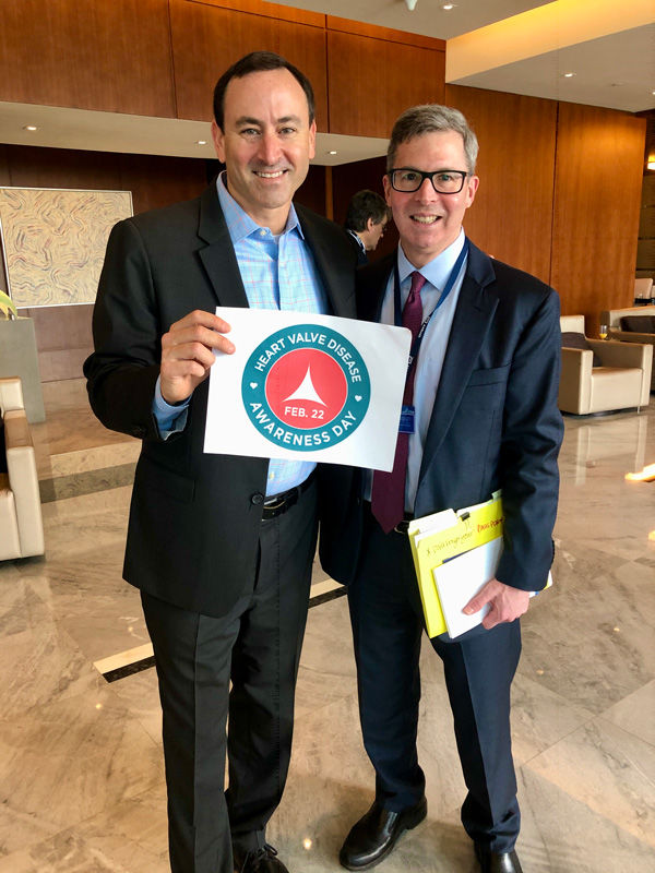 Dr. Marc Gillinov celebrating Heart Valve Day with Adam Pick