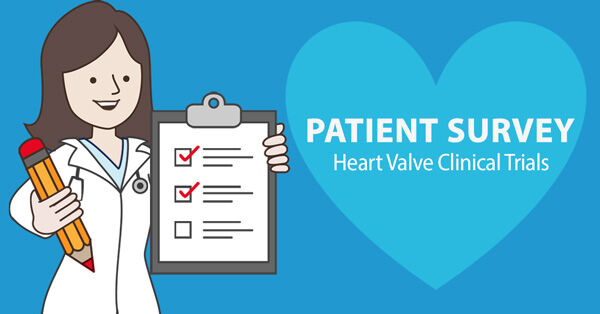 Nurse Holding Clipboard with Heart Valve Clinical Trial Survey