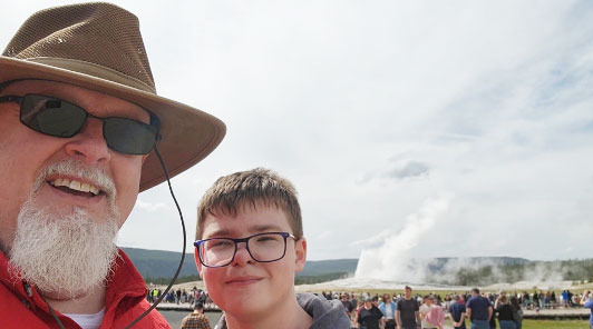 Larry, Heart Valve Patient, With Son