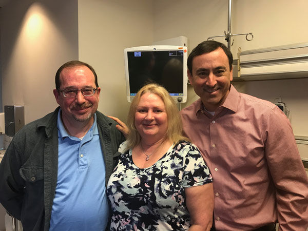 Heart valve patients standing together