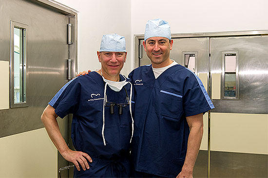 Adam Pick with Dr. David Adams on Dominican Republic Medical Mission for Mitral Valve Patients