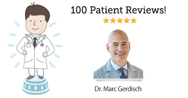 100 Patient Reviews Badge for Dr. Marc Gerdisch, heart valve surgeon