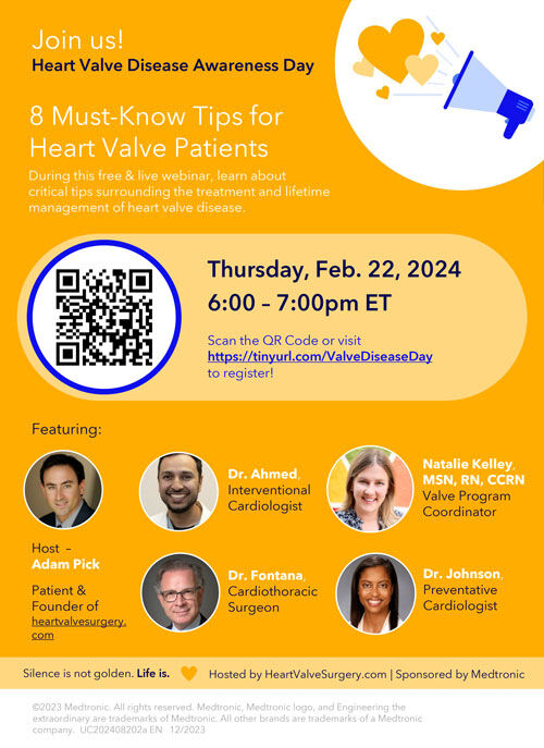 Heart Valve Day Webinar invitation