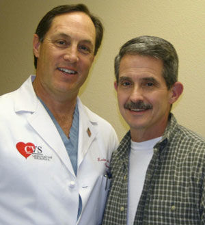 Dr. Kevin Accola with his patient