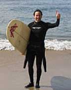 Adam Pick, founder of HeartValveSurgery.com, surfing after heart valve surgery