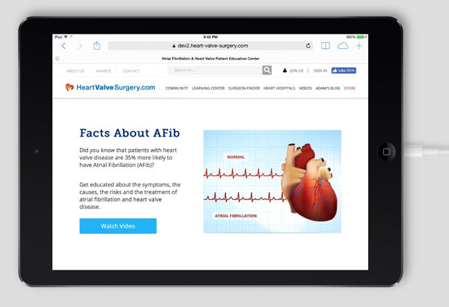 New section about Atrial Fibrillation at heartvalvesurgery.com