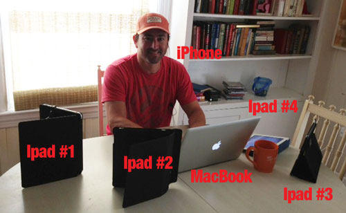 iPad used for webinar event
