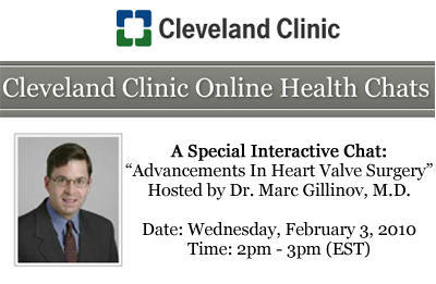 Marc Gillinov Hosts Heart Valve Surgery Chat