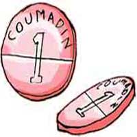 Coumadin pills, a blood thinning medication