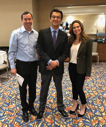 Dr. Luis Castro with Adam Pick and Katie Bal at Society of Thoracic Surgeons meeting
