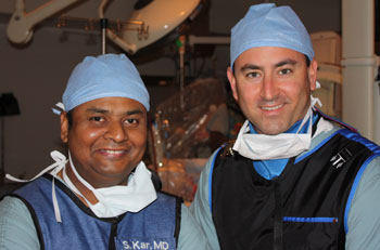Dr. Saibal Kar and Adam Pick At Cedars-Sinai Hospital