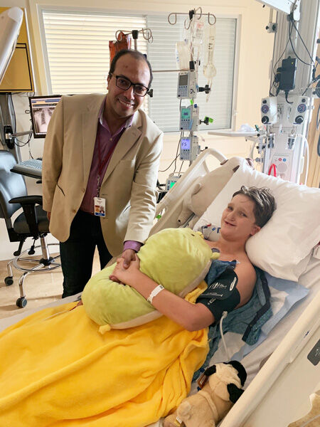 Dr. Sameh Said with Pediatric Patient