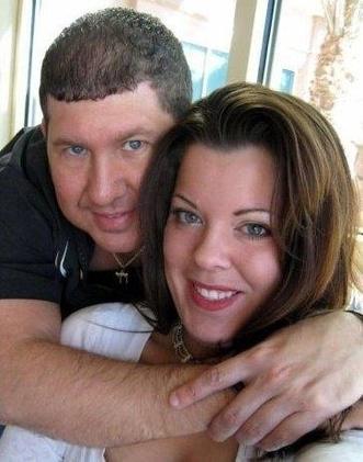 Heart valve patient hugging his fiance