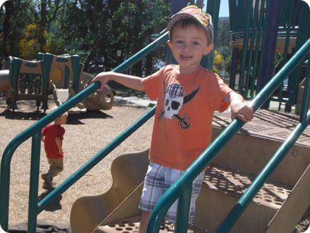 Photo Of Young Boy On Jungle Gym