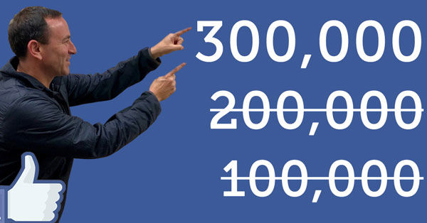 Adam Pick Announcing 300,000 Facebook Members of HeartValveSurgery.com