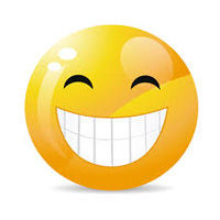 Smiling yellow emoji