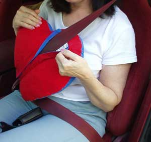 Protecting Patient From Seatbelt In Car After Heart Surgery