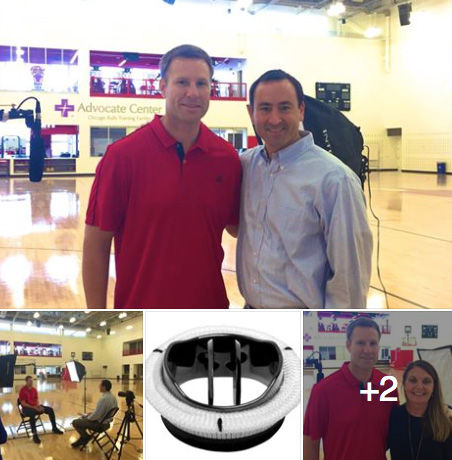 Fred Hoiberg, heart valve patient, with Adam Pick