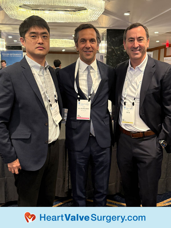Ismail El-Hamamsy, MD with Adam Pick and attendee