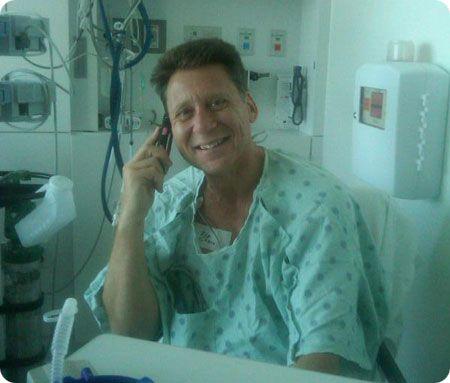 Jeff Pirofsky In Hospital On Cell Phone