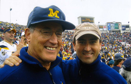 Adam Pick and Jerry Pick at Michigan Football Game