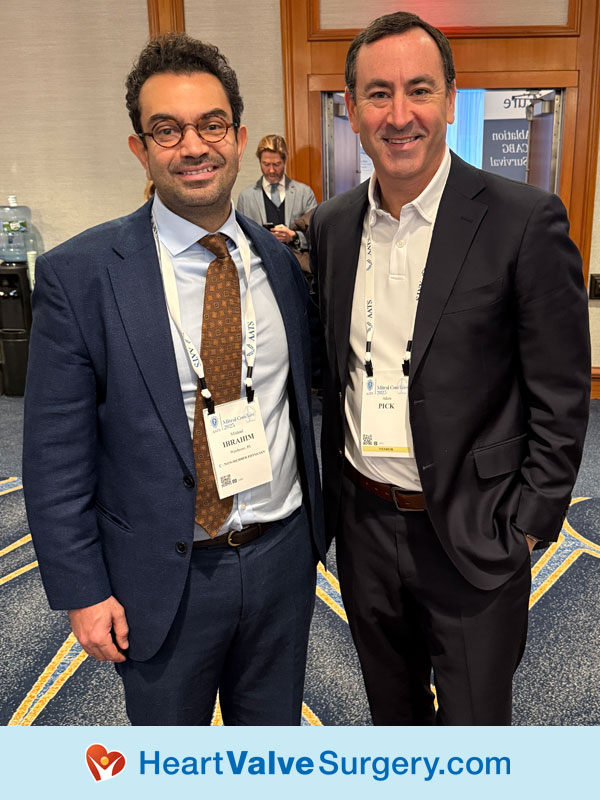 Michael Ibrahim, MD, with Adam Pick at Mitral Conclave