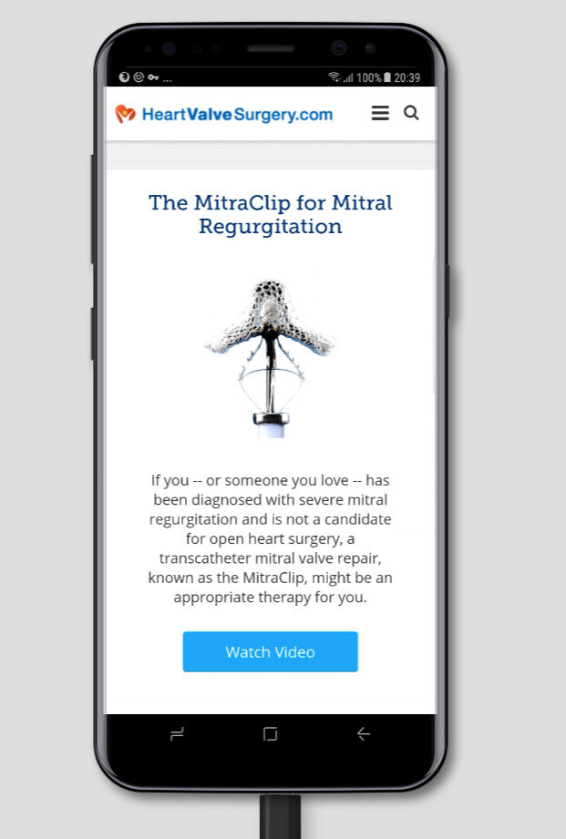 New Microsites at HeartValveSurgery.com