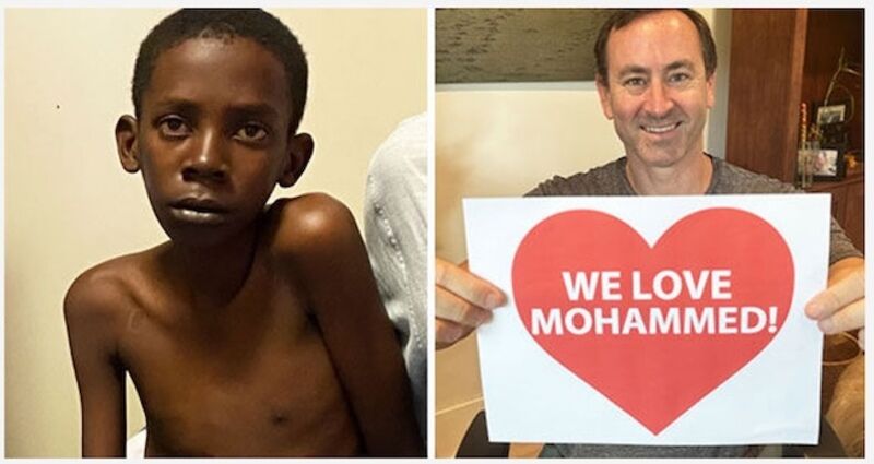 Mohammed after life-saving cardiac surgery