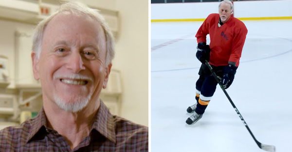 Hockey player after heart valve surgery