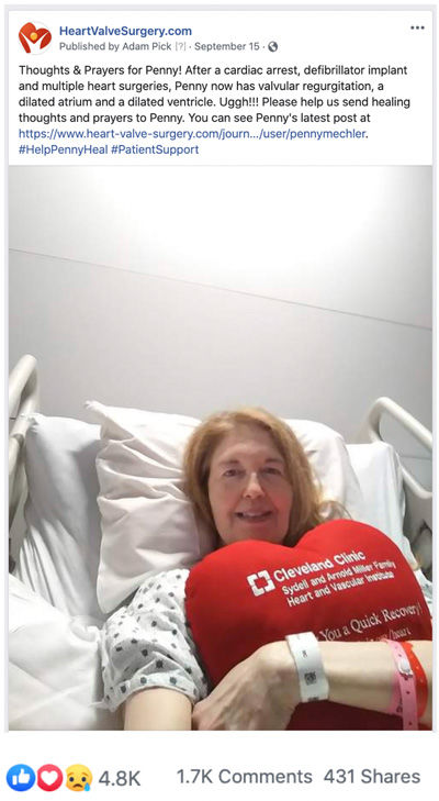 Cleveland Clinic patient after heart valve surgery