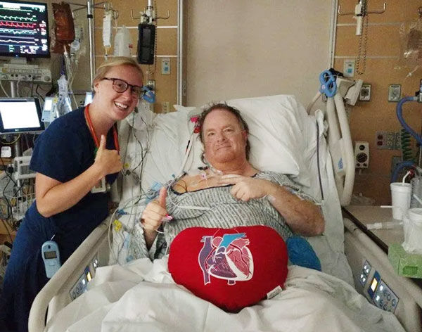 Pete Johnson, heart valve and aortic aneurysm patient