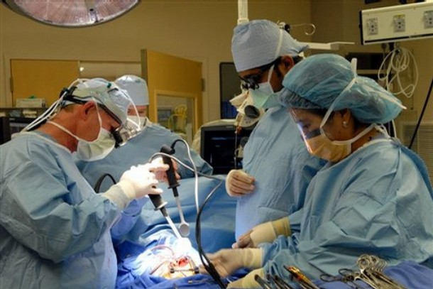 Defibrillator Use During Cardiac Surgery To Restart Heart