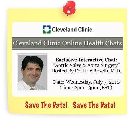 Doctor Eric Roselli Internet Chat About Aorta And Aortic Valve Surgery