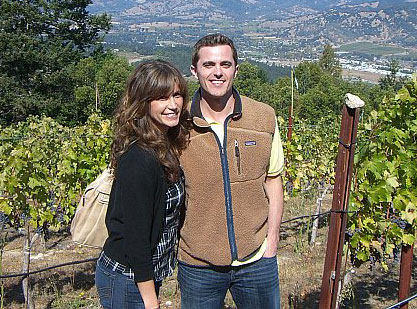 Man & Wife In Wine Fields