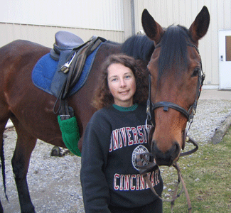 Sara - Cancer and Heart Valve Surgery Patient With Her Horse Lucy