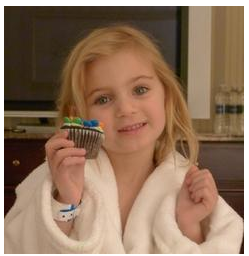 Picture Of Girl With Cupcake Before Heart Surgery