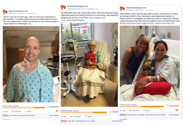 Heart valve patients on Facebook
