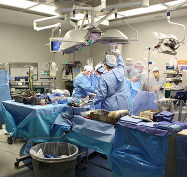 Paul Stelzer In The Operating Room During Aortic Valve Replacement And Aortic Root Replacement