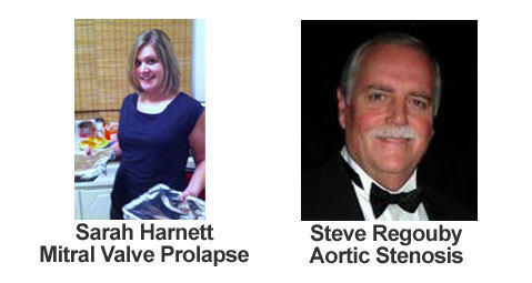 Steve Regouby (Aortic Stenosis) & Sarah Harnett (Mitral Valve Prolapse)
