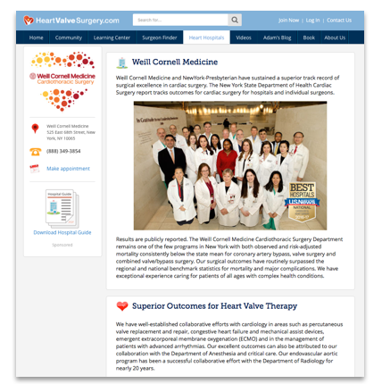 Weill Cornell Medicine Heart Valve Center