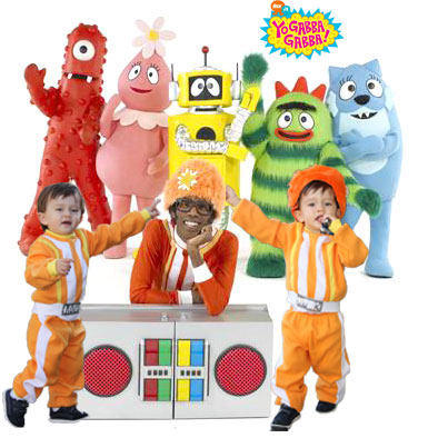 Ethan With His Yo Gabba Gabba Friends